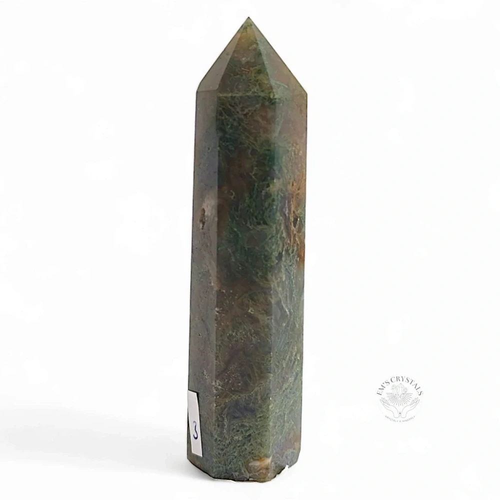 ACHÁT MECHOVÝ obelisk č.3 69,7g