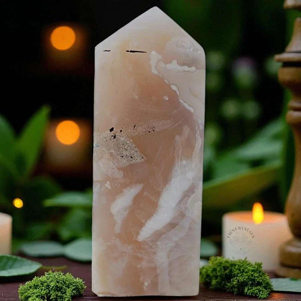 ACHÁT KVĚTINOVÝ obelisk č.13 75,2g