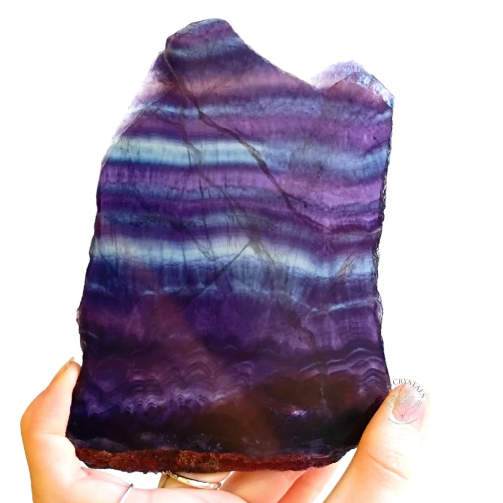 FLUORIT leštěný plátek č.1 296g 14,4cm