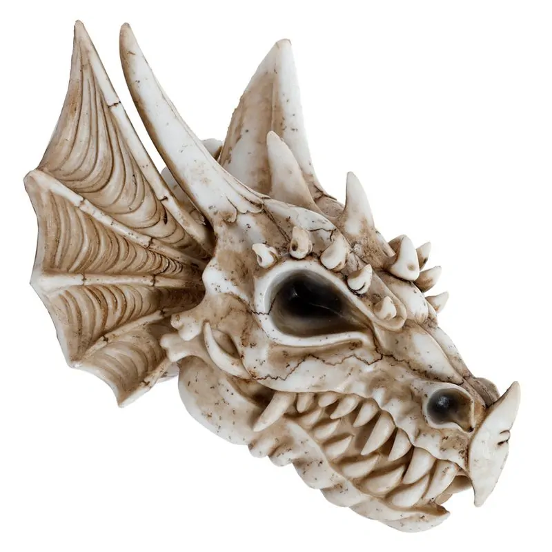 Nástěnná dekorace - Dračí lebka 22cm