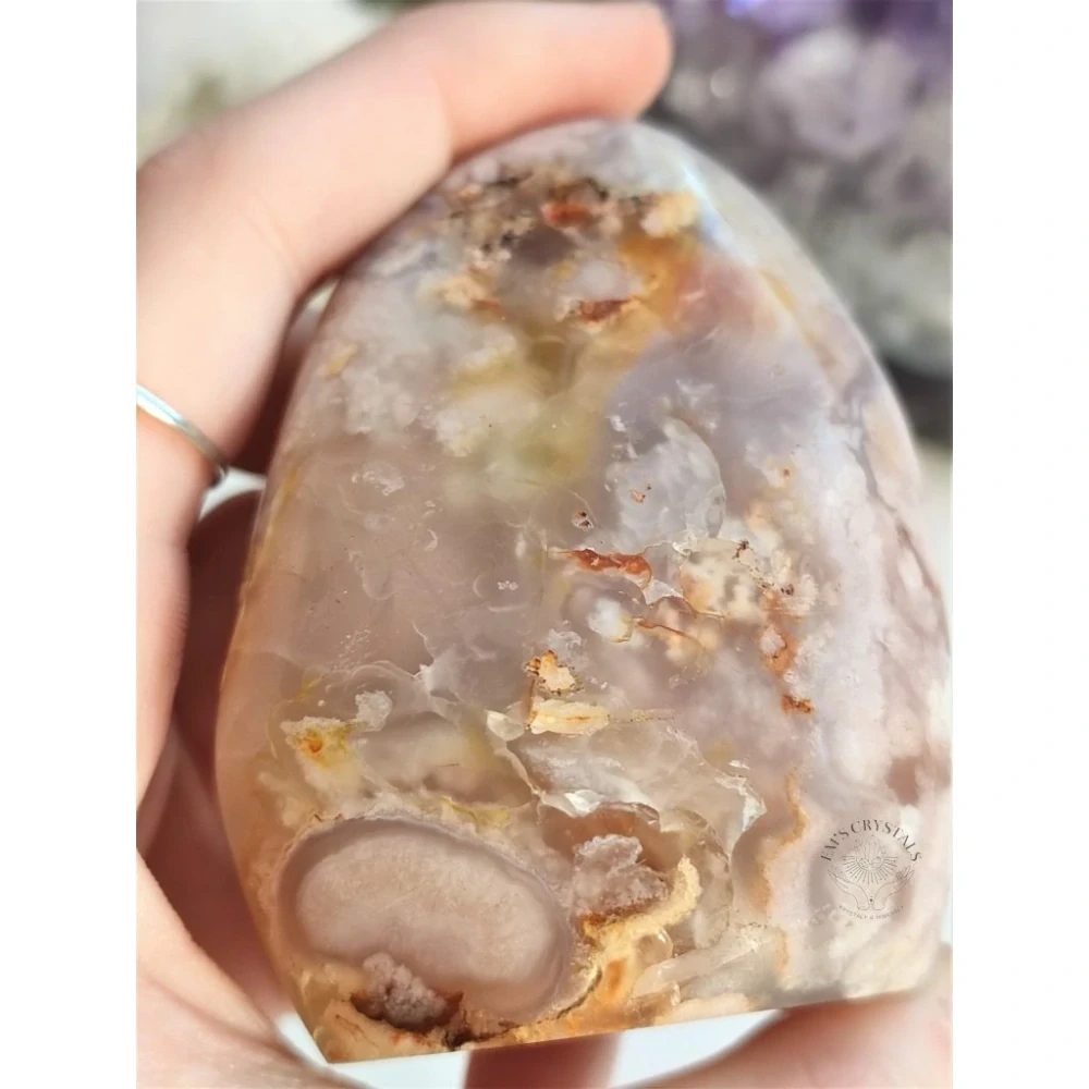 ACHÁT KVĚTINOVÝ leštěný kus 245g