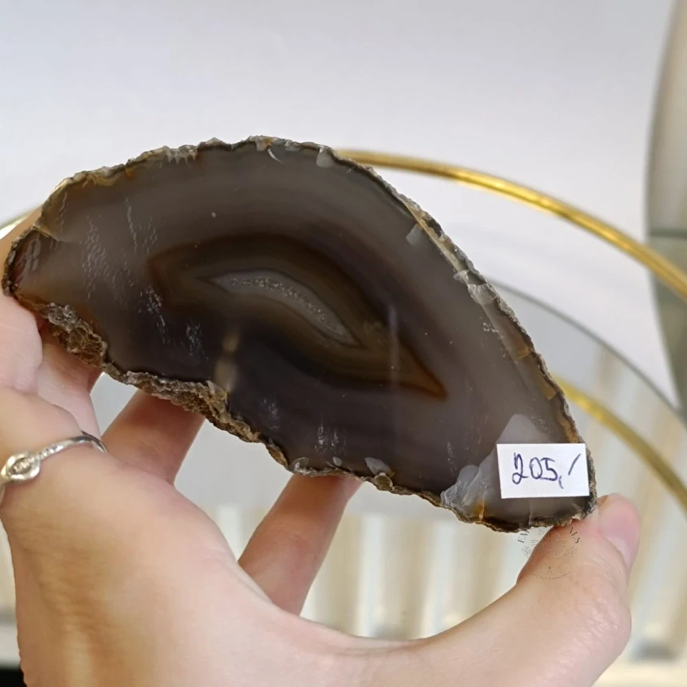 ACHÁT leštěná půlka 293g