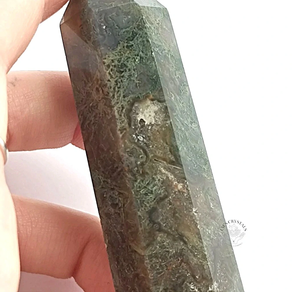 ACHÁT MECHOVÝ obelisk č.3 69,7g