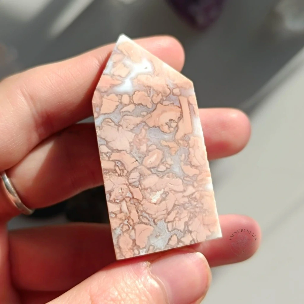 COTTON CANDY achát - obelisk č.1 32,7g