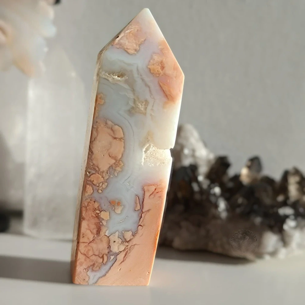 COTTON CANDY achát - obelisk č.7 54,4g II. jakost