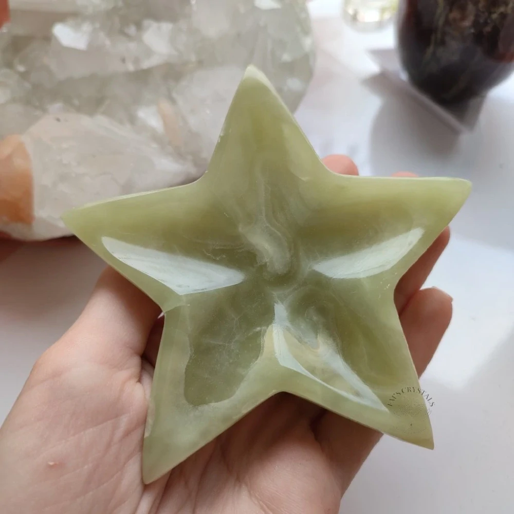 ONYX ZELENÝ miska hvězda 10,5cm