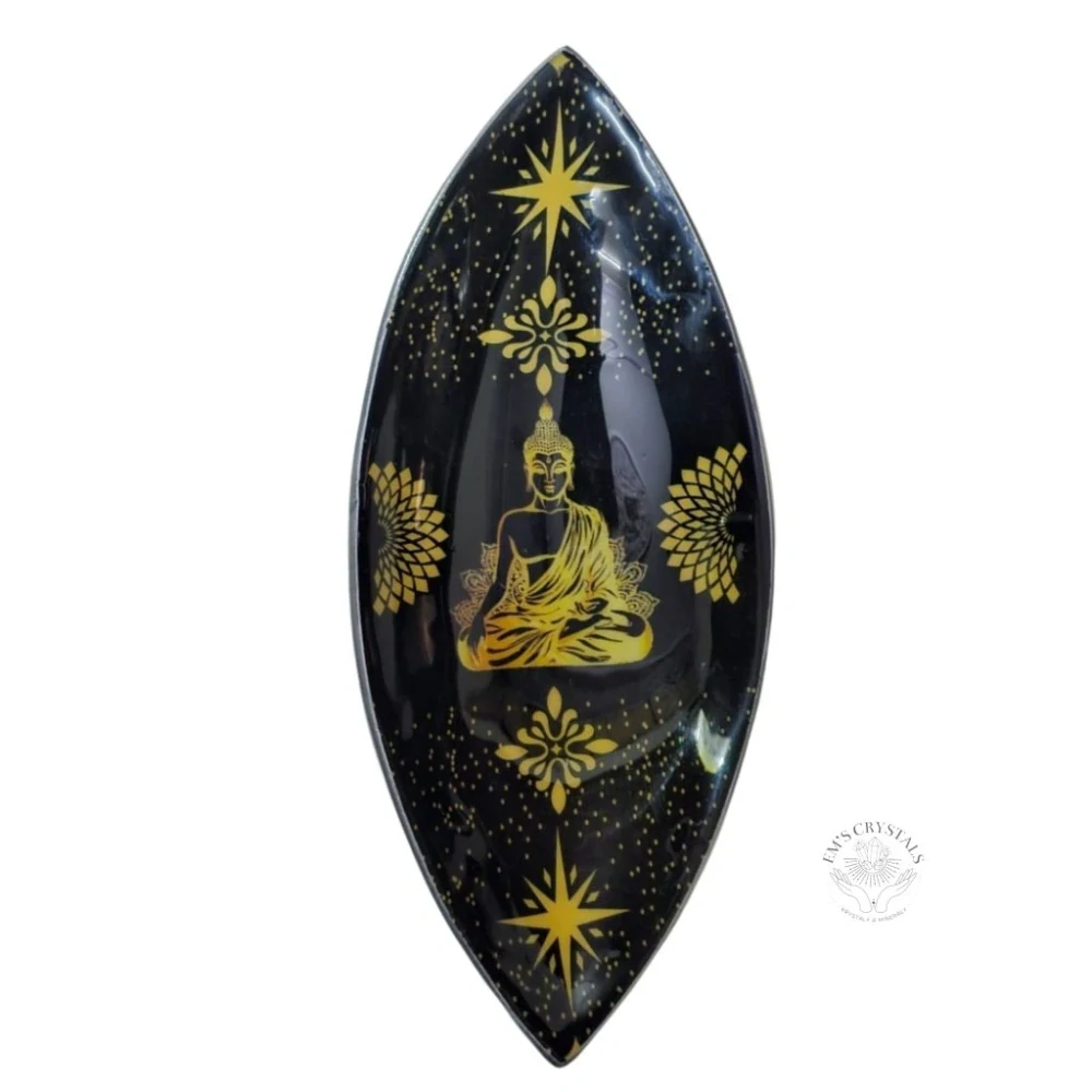 Smaltovaná Miska na Kadidlo - Hliníková - Buddha