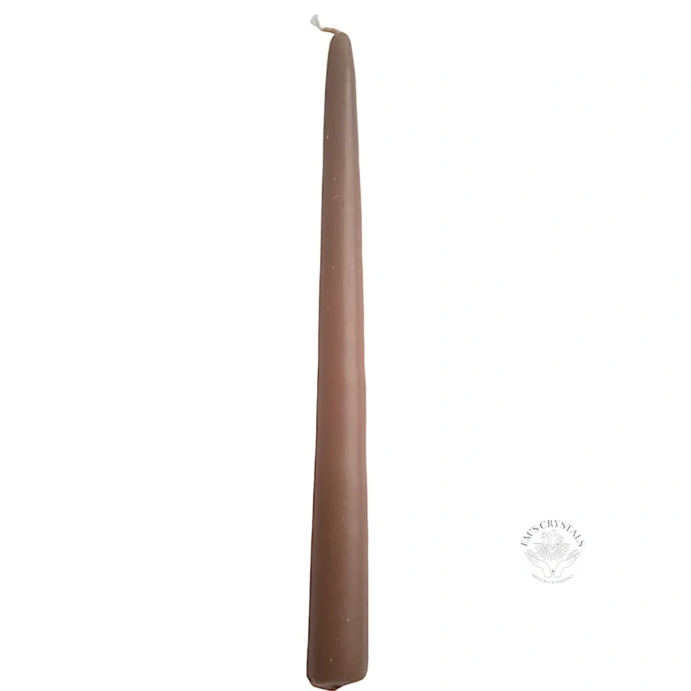 SVÍCE SVĚTLE HNĚDÁ / OLIVOVÁ 28cm