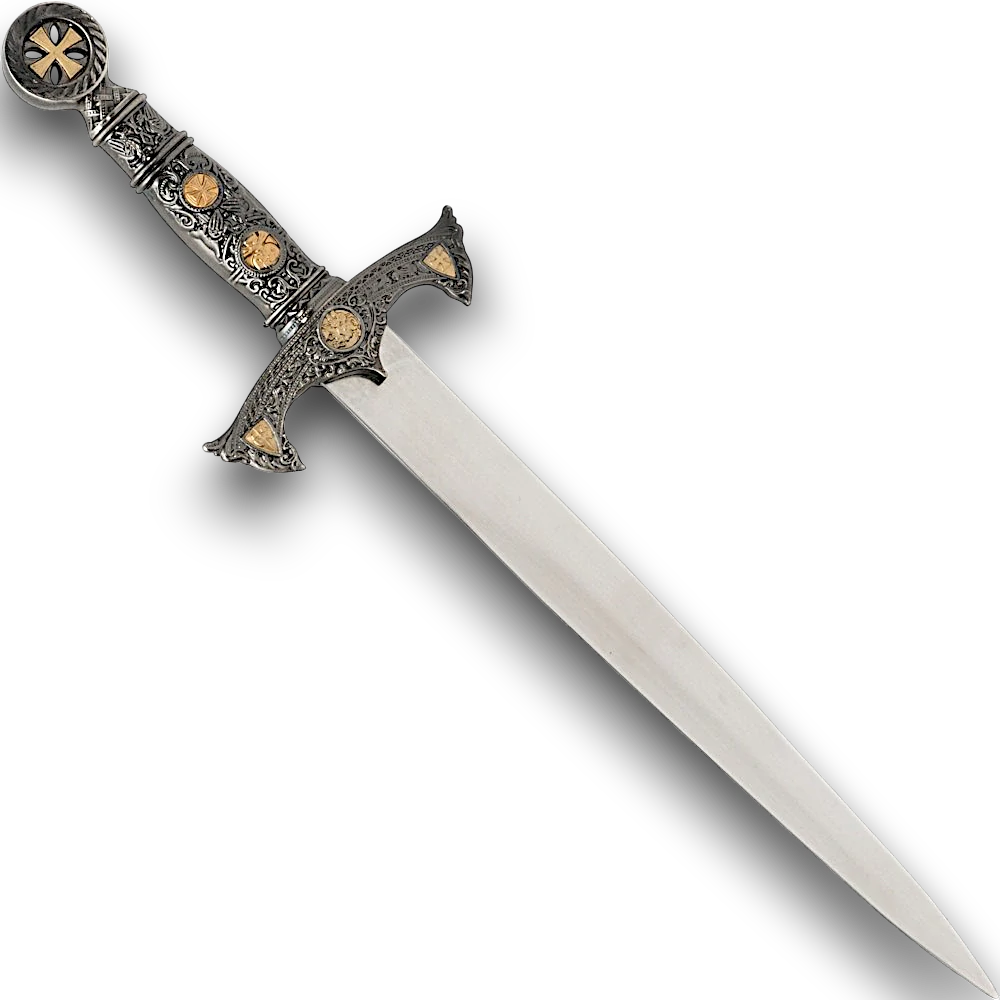 Templářská dýka s pouzdrem - 40cm