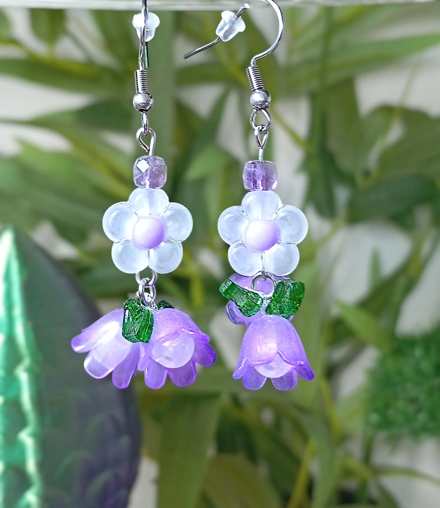 Náušnice Amethyst Chimes