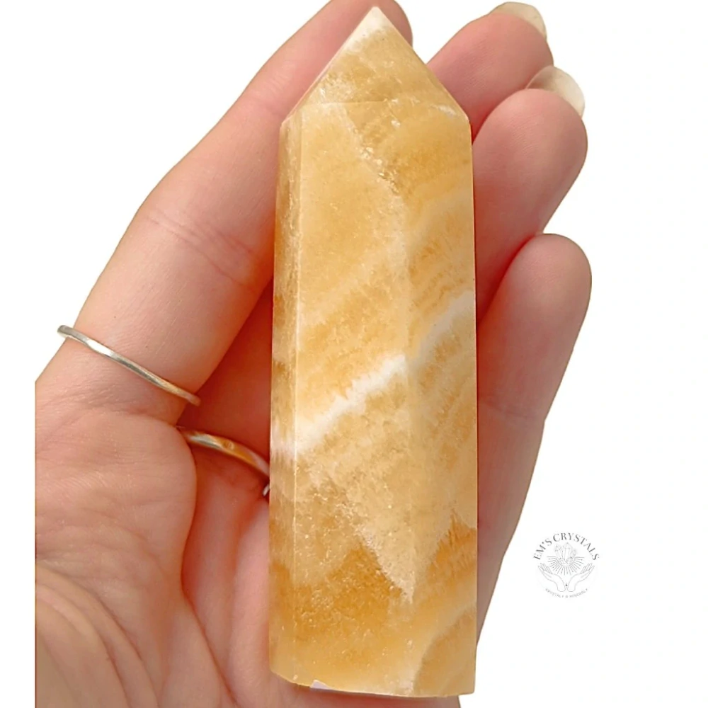 KALCIT ORANŽOVÝ obelisk č.7 76,5g