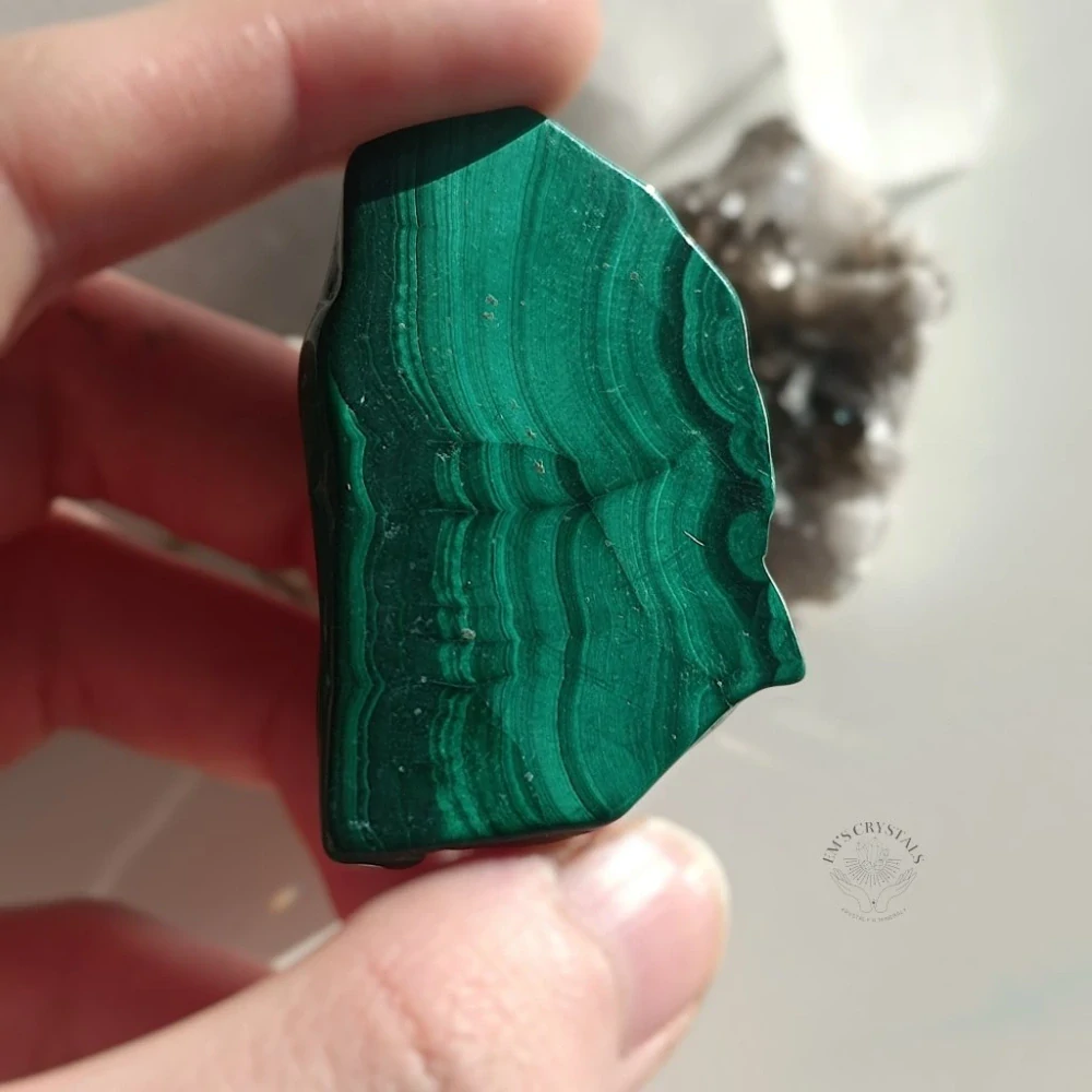 MALACHIT leštěný plátek malý č.6 29,9g