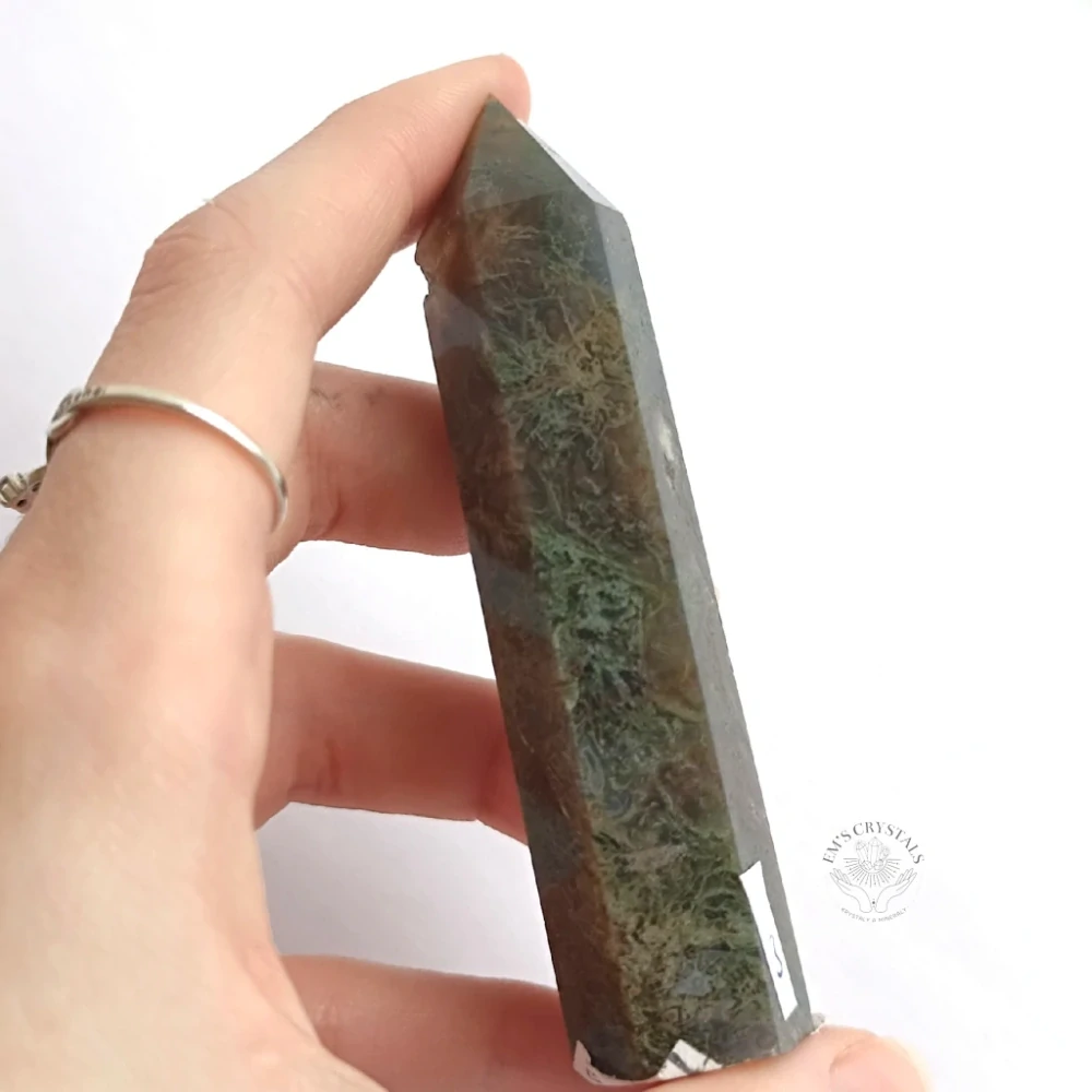 ACHÁT MECHOVÝ obelisk č.3 69,7g