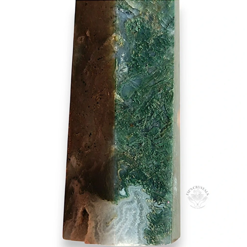 ACHÁT MECHOVÝ obelisk č.4. 90,6g