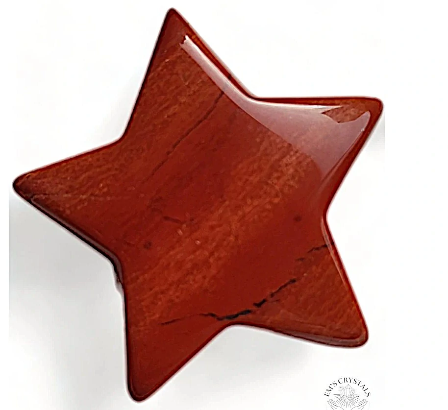 JASPIS ČERVENÝ hvězdička 3cm