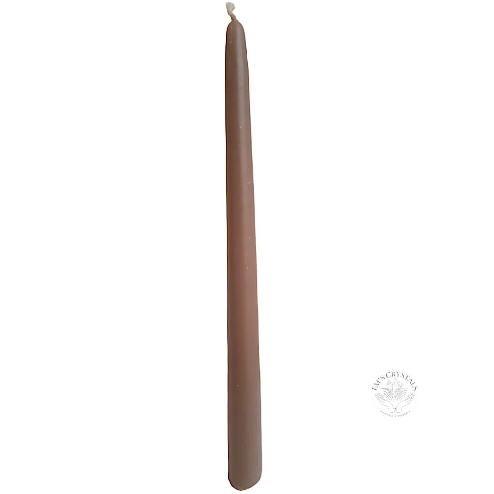 SVÍCE SVĚTLE HNĚDÁ / OLIVOVÁ 28cm