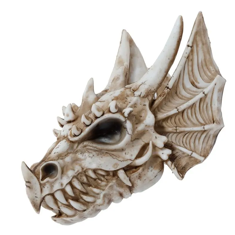 Nástěnná dekorace - Dračí lebka 22cm