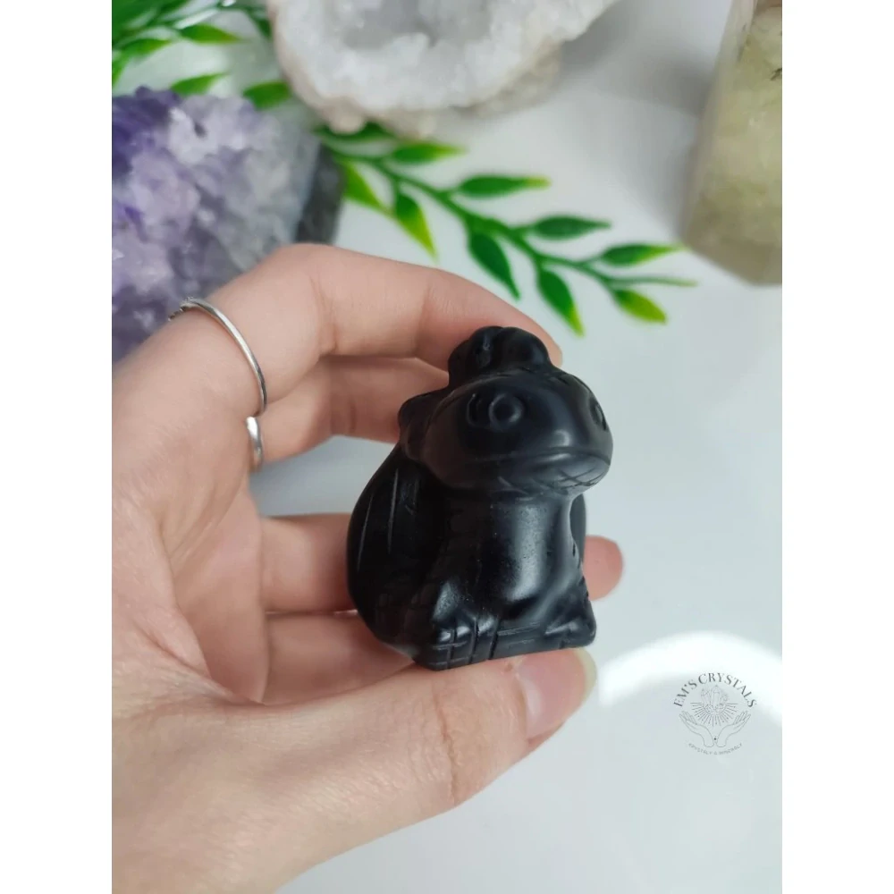 OBSIDIÁN drak 5cm