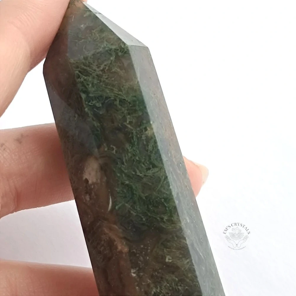 ACHÁT MECHOVÝ obelisk č.3 69,7g