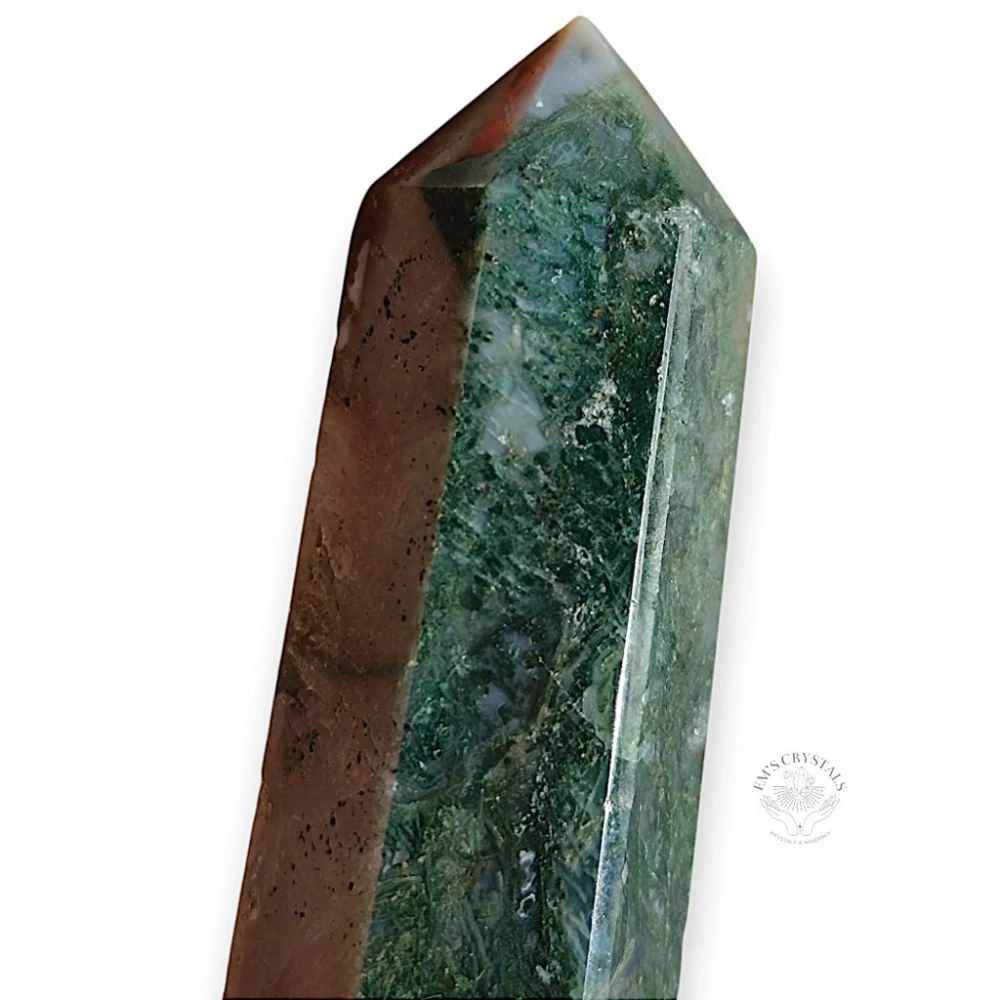 ACHÁT MECHOVÝ obelisk č.4. 90,6g
