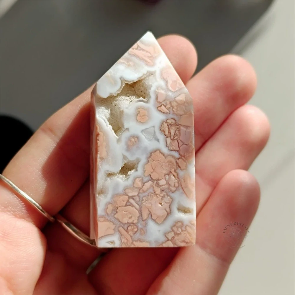 COTTON CANDY achát - obelisk č.1 32,7g