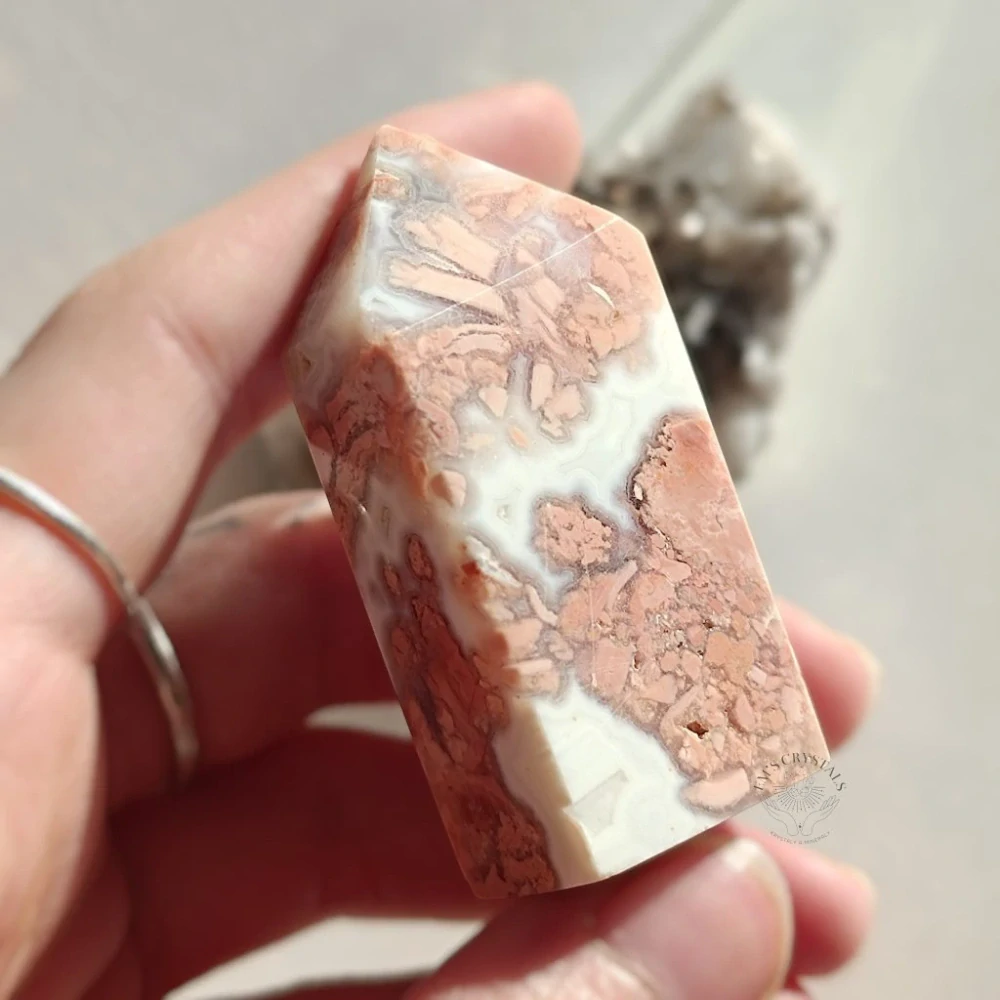 COTTON CANDY achát - obelisk č.6 50,8g