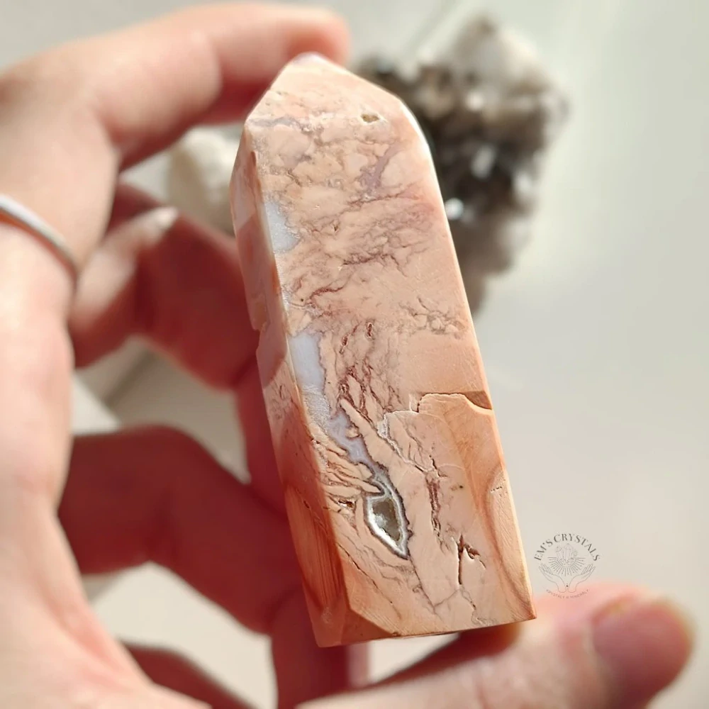 COTTON CANDY achát - obelisk č.7 54,4g II. jakost