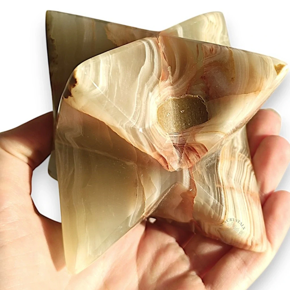 ONYX ZELENÝ Merkaba 8,2cm