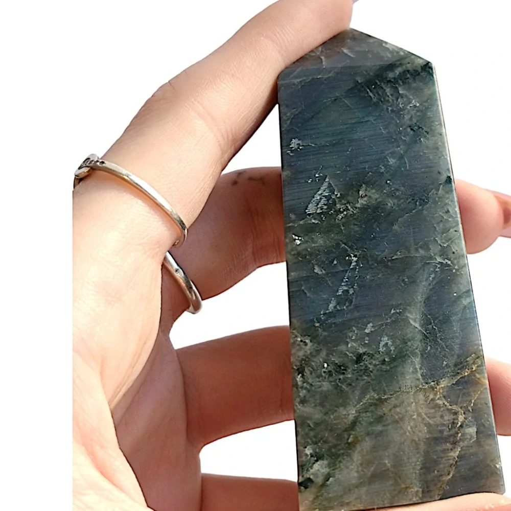 LABRADORIT obelisk 8,6cm č.11