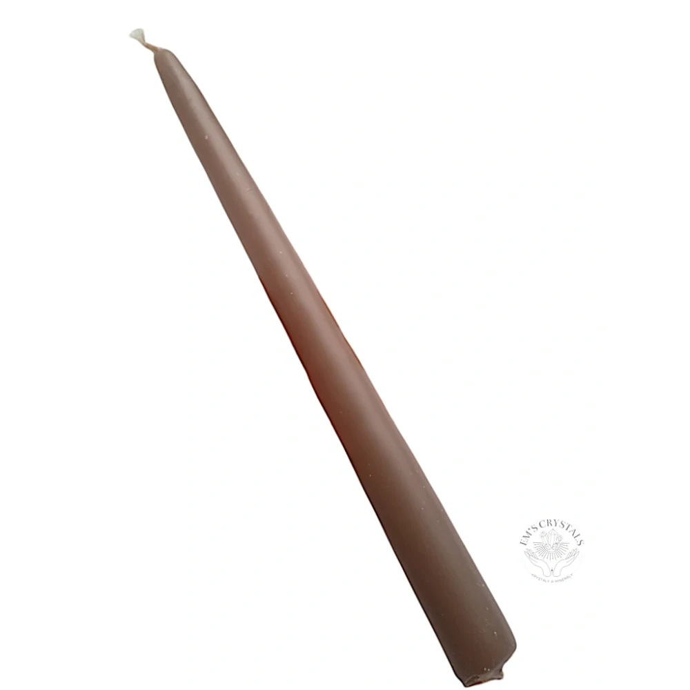 SVÍCE SVĚTLE HNĚDÁ / OLIVOVÁ 28cm