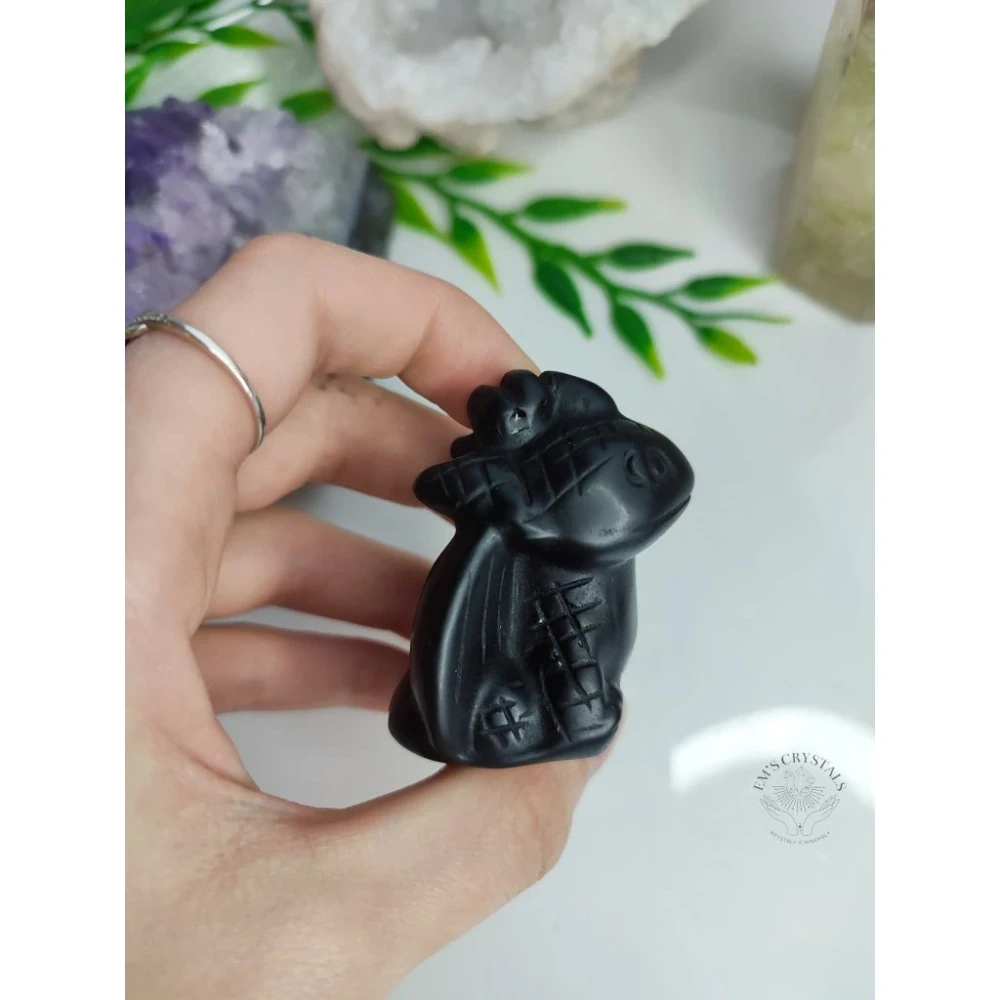 OBSIDIÁN drak 5cm