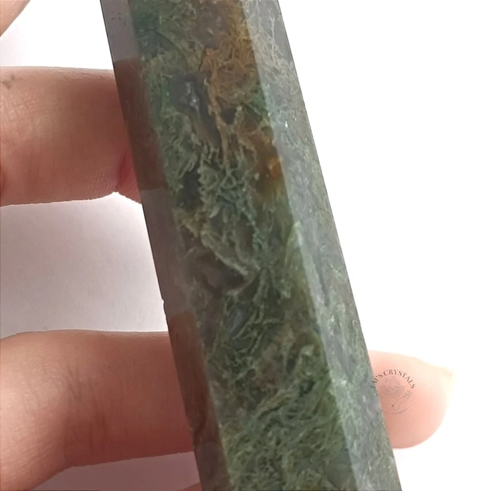 ACHÁT MECHOVÝ obelisk č.3 69,7g