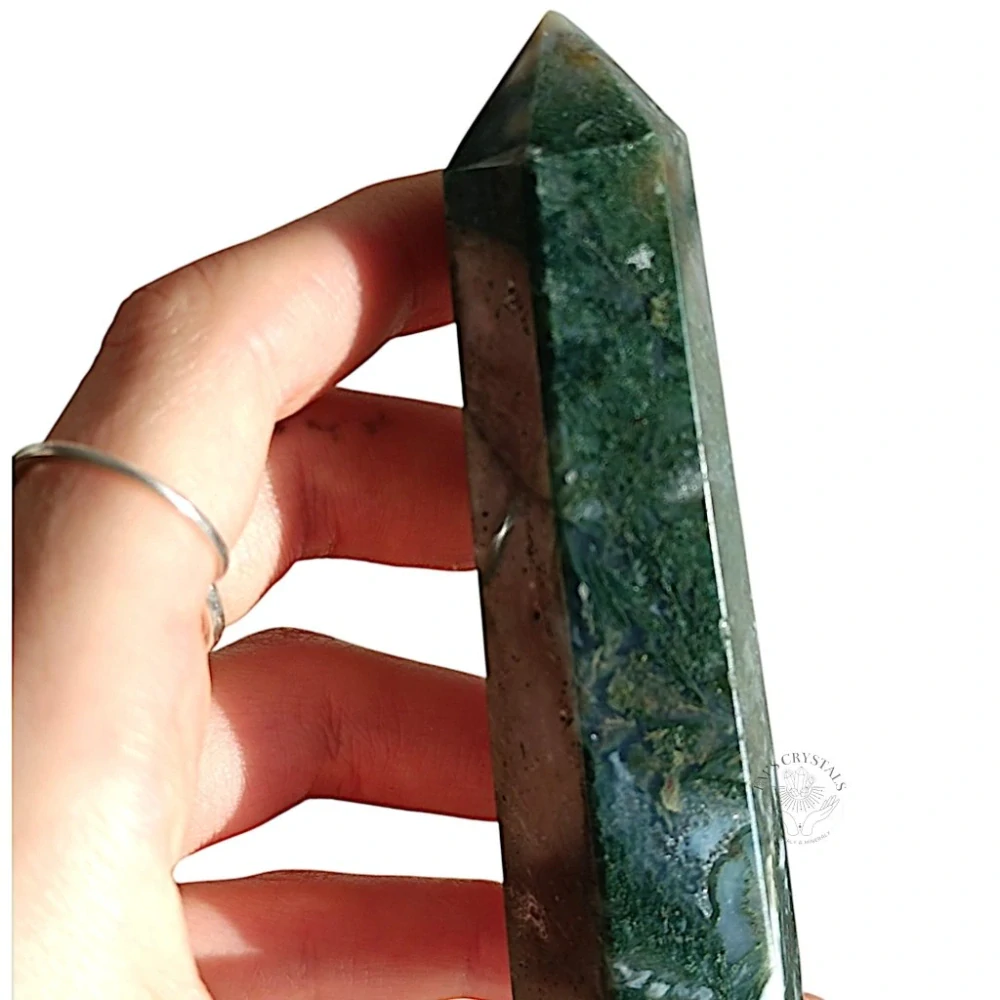 ACHÁT MECHOVÝ obelisk č.4. 90,6g