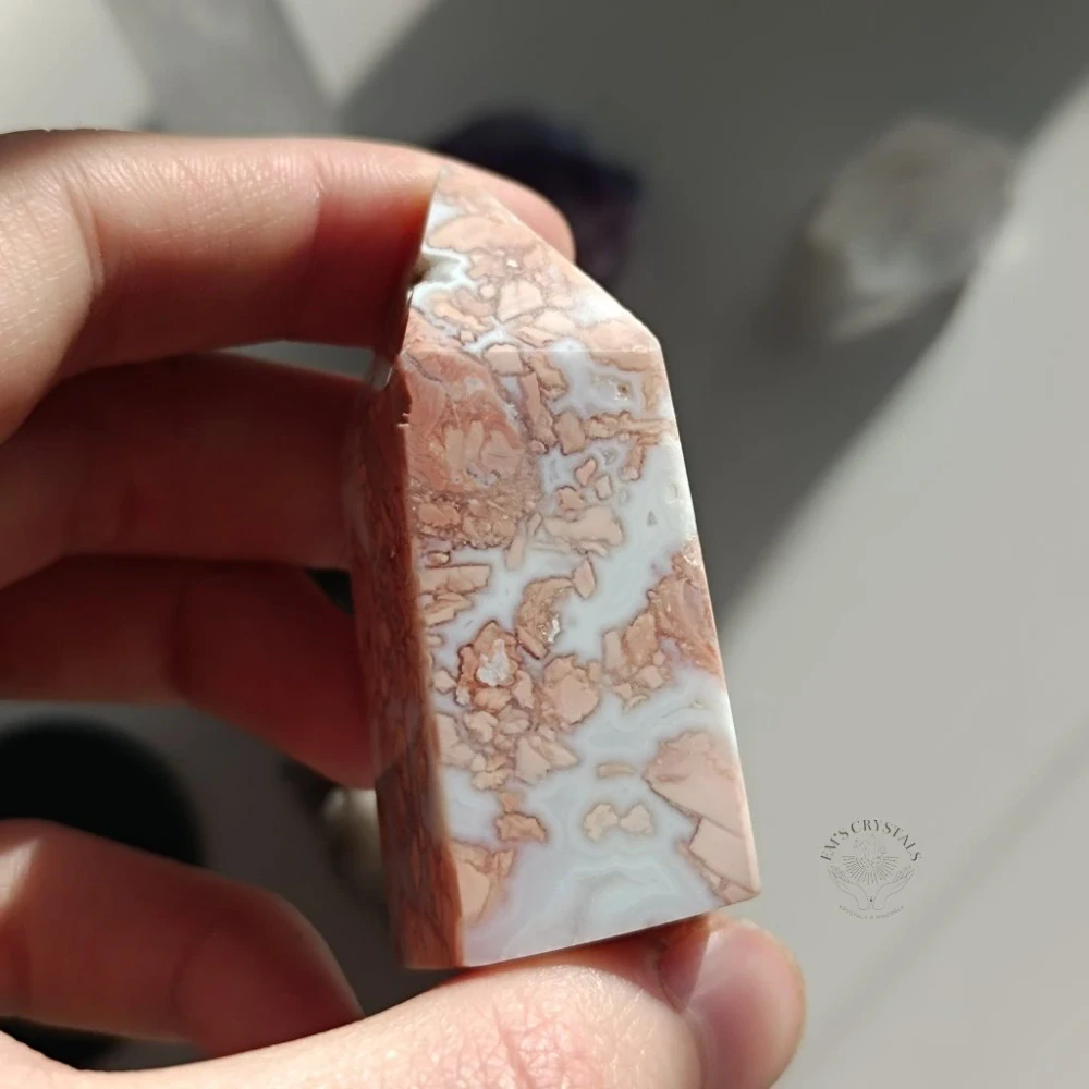 COTTON CANDY achát - obelisk č.2 57,8g