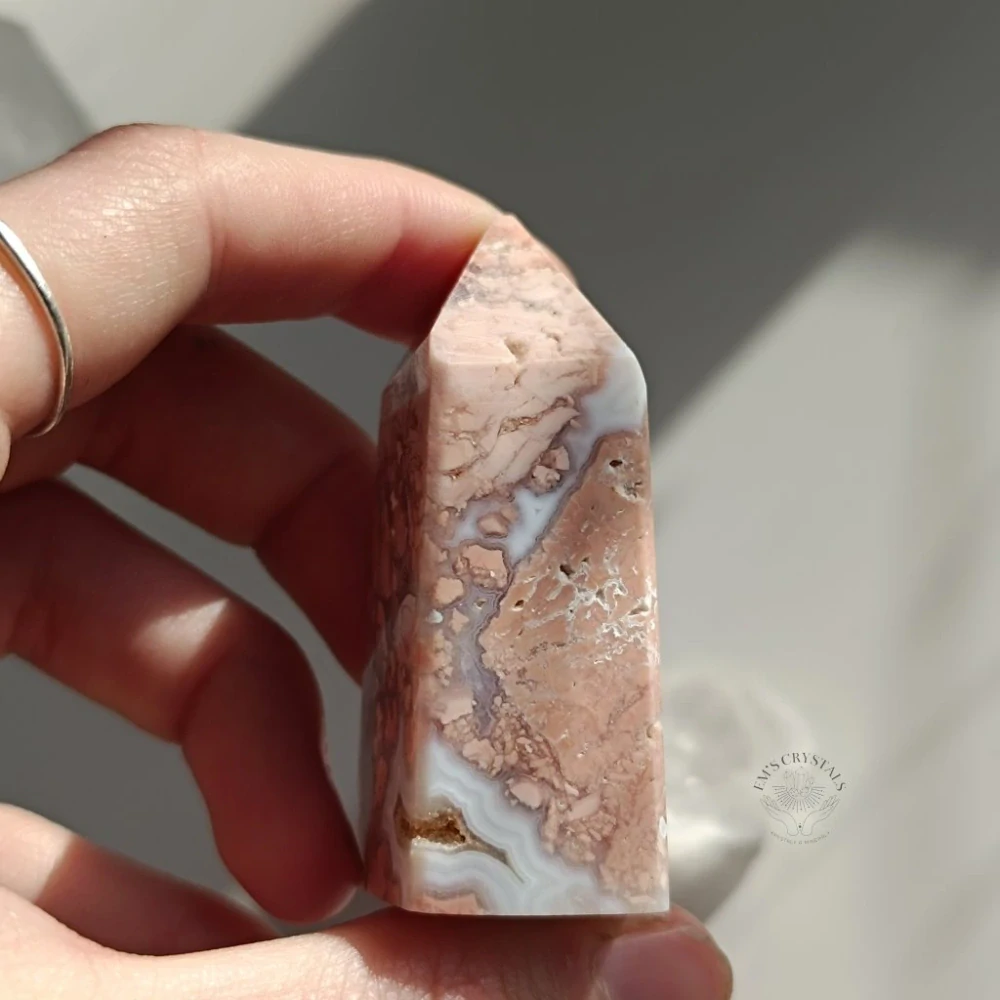 COTTON CANDY achát - obelisk č.3 59,6g