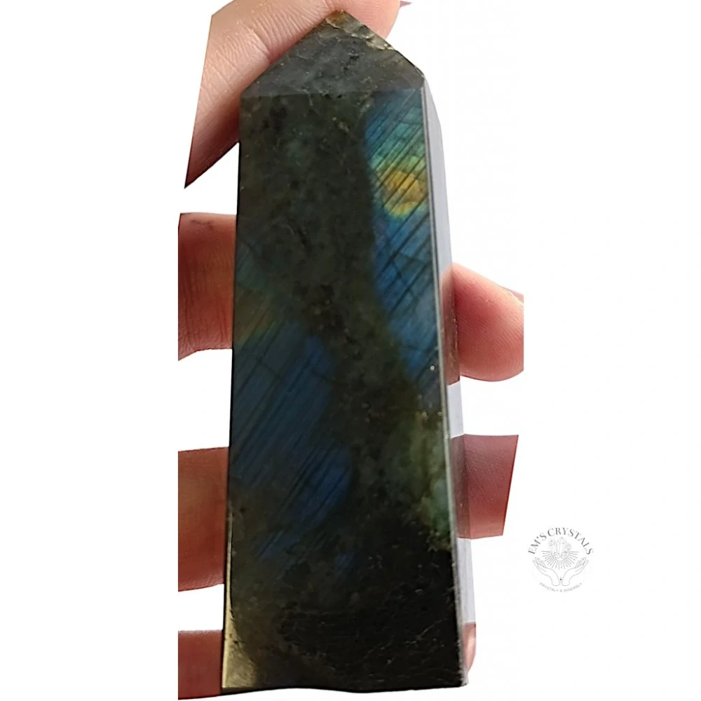 LABRADORIT obelisk 8,3cm č.10