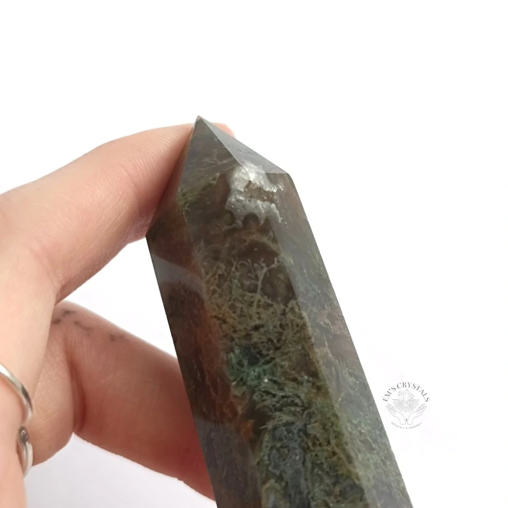 ACHÁT MECHOVÝ obelisk č.3 69,7g
