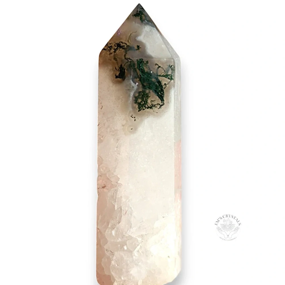 ACHÁT MECHOVÝ obelisk č.6. 63,4g