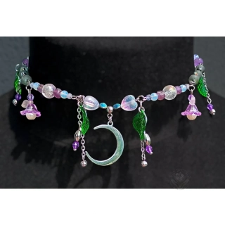 NÁHRDELNÍK "Amethyst Grove" Chirurgická ocel - ametyst